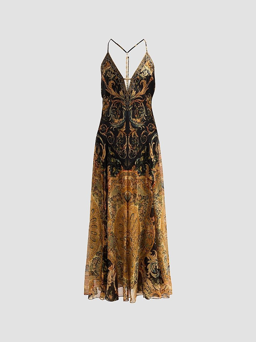 Women's Museum Memoirs Hardware Detail Maxi Dress - Museum Memoirs - Size Medium