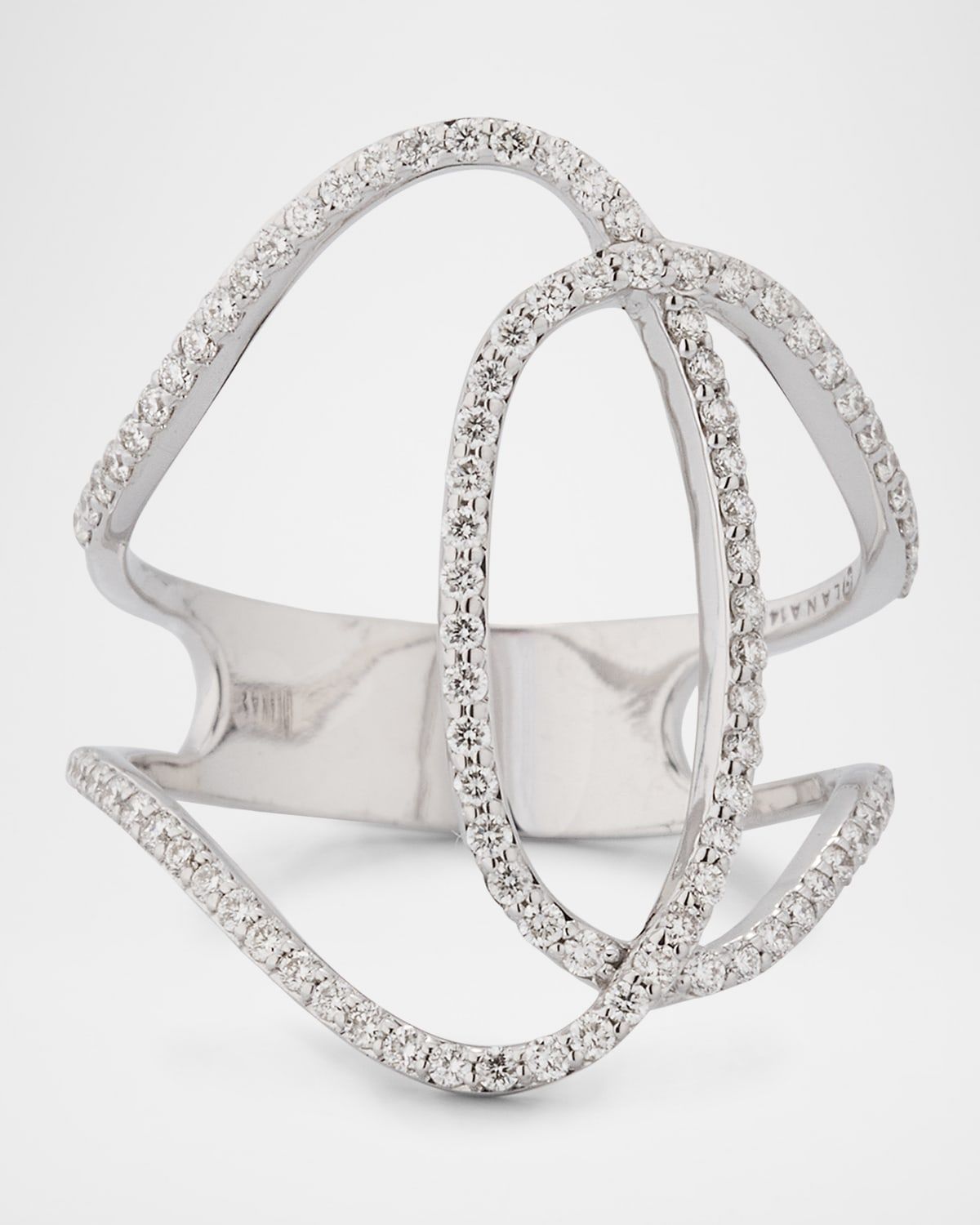 14K Gold Skinny Illuminating Diamond Ring