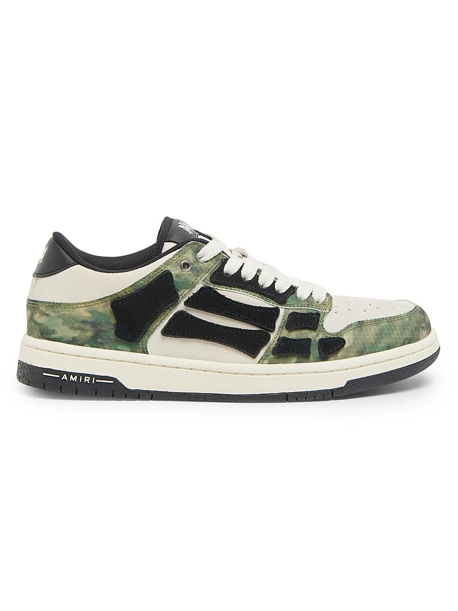 Men's Skel-Top Camouflage Leather Sneakers - Camo - Size 7