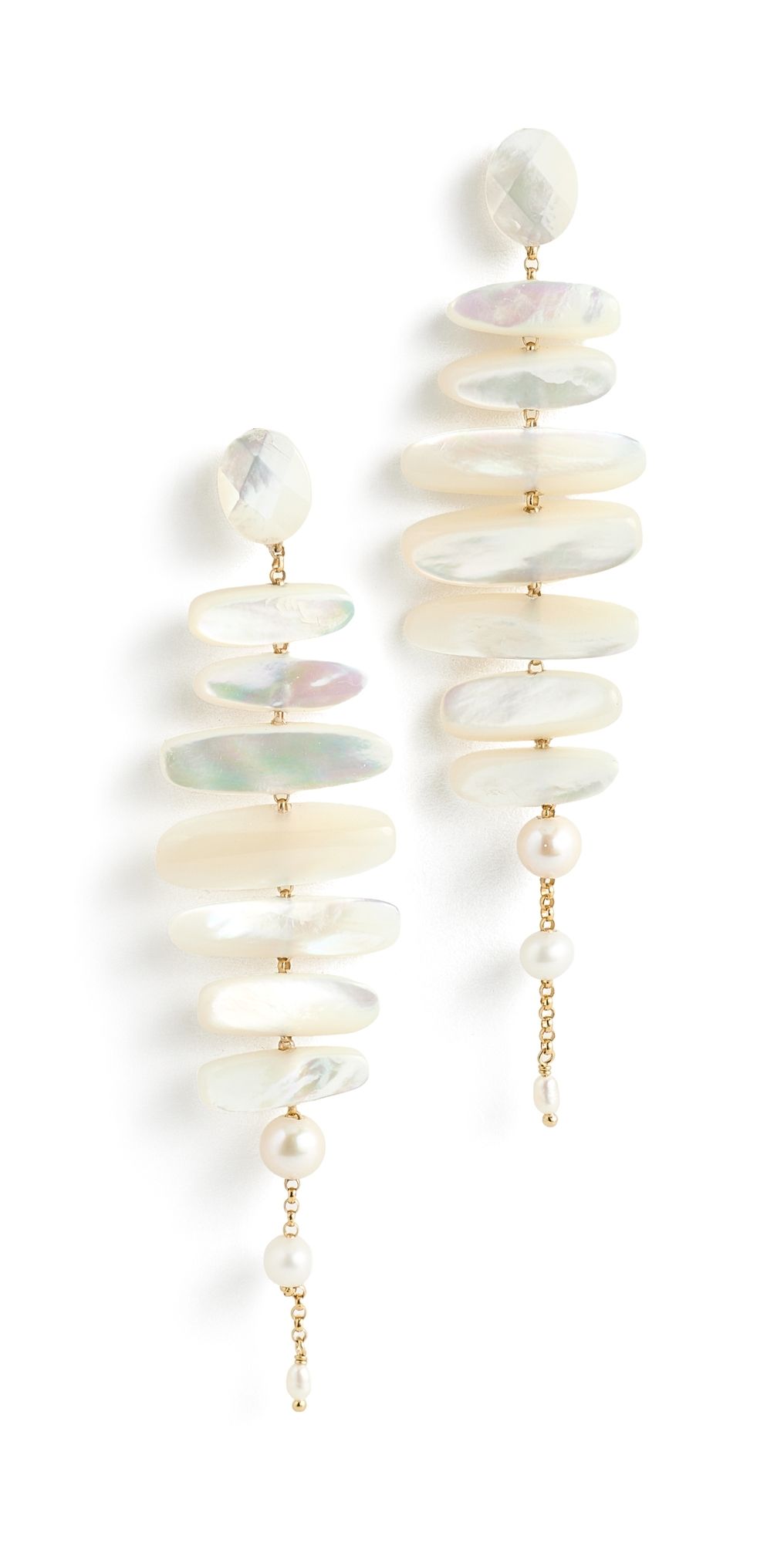 Chan Luu Mizumi Earrings White MOP One Size