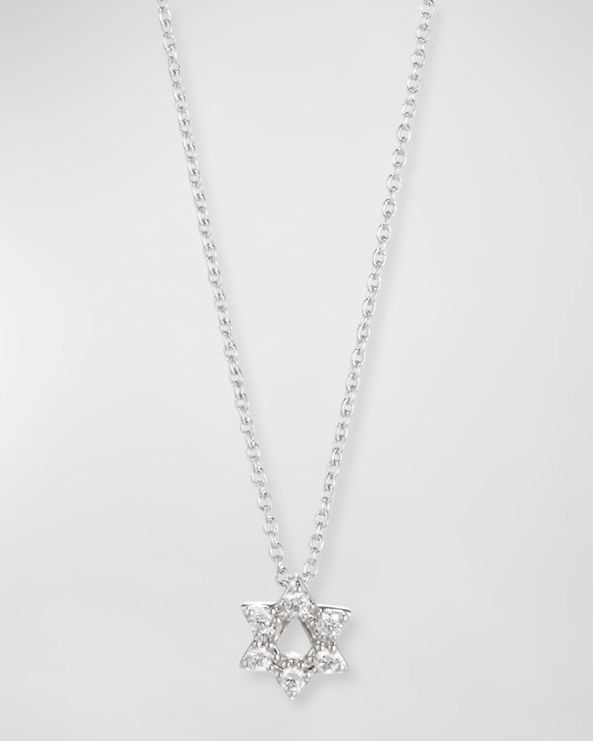 Diamond Star of David Necklace