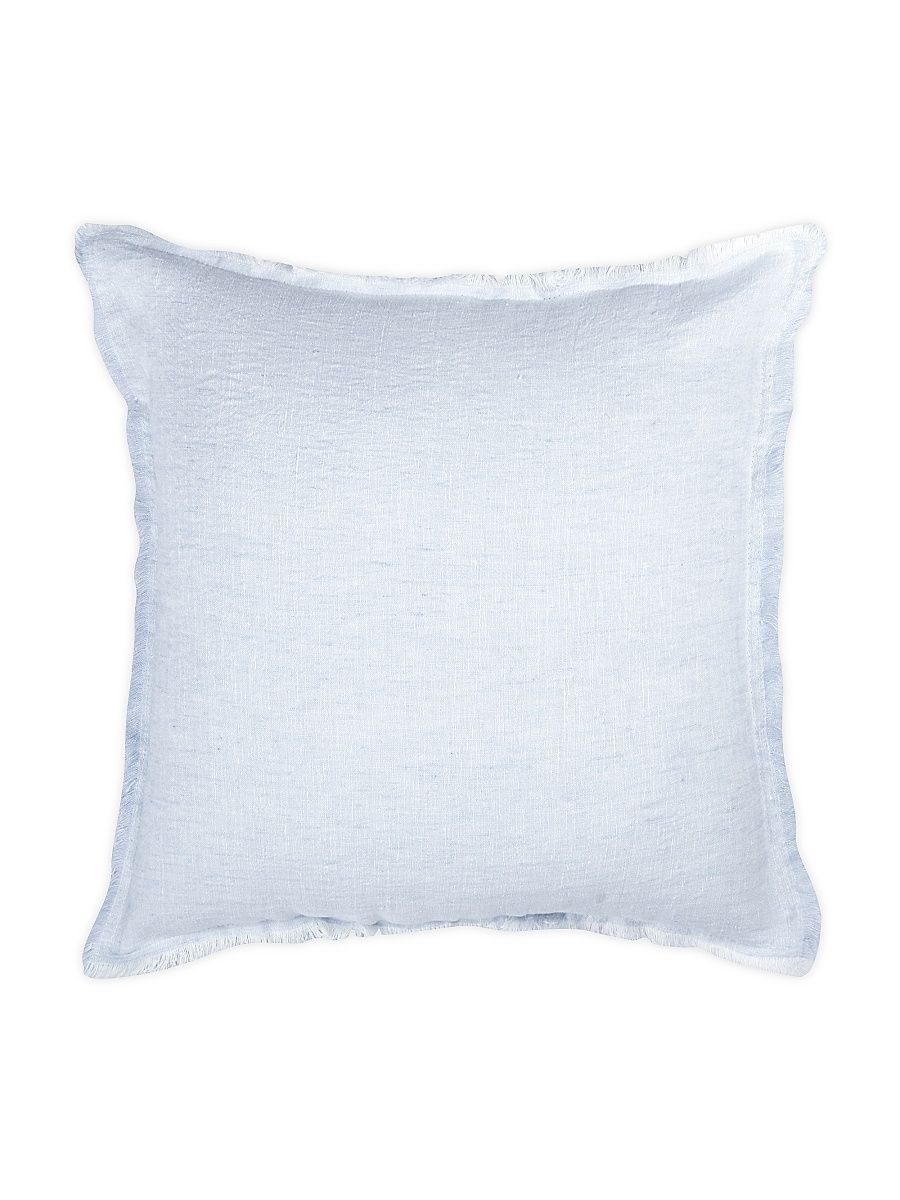 Anaya So Soft Linen Crossdye Down Pillow - Light Blue