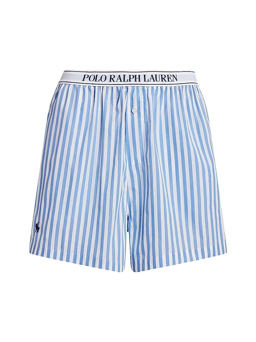 Women's Striped Logo Boxers - Wide Stripes - Size Large