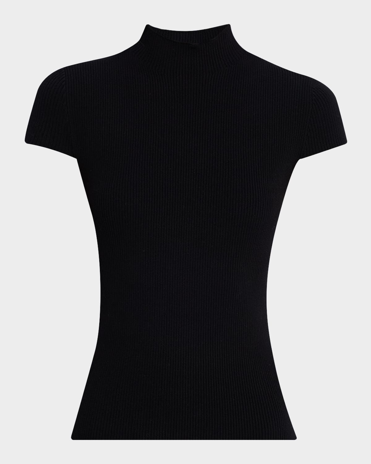 The Ramona Ribbed Mock-Neck Top
