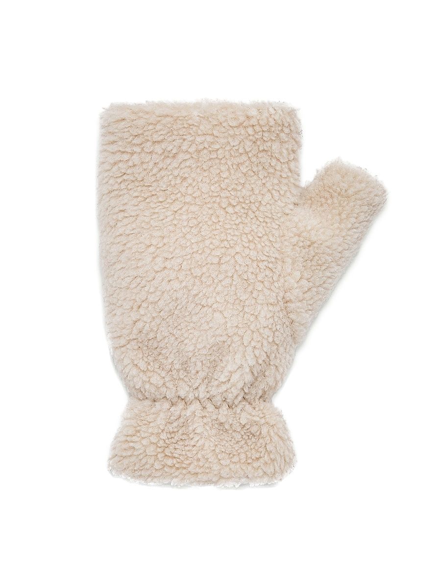 Men's Gloves in Teddy - Light Beige