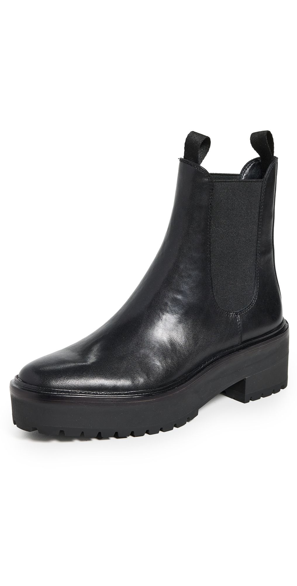 Loeffler Randall Reggie Rubber Sole Chelsea Boots Black 8