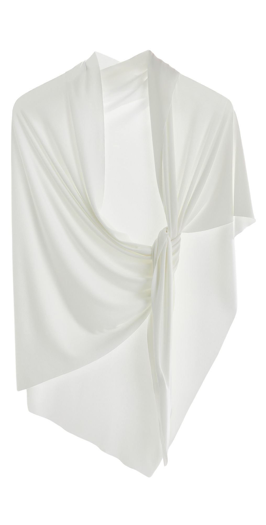 Norma Kamali Triangle Scarf 54 Snow White One Size