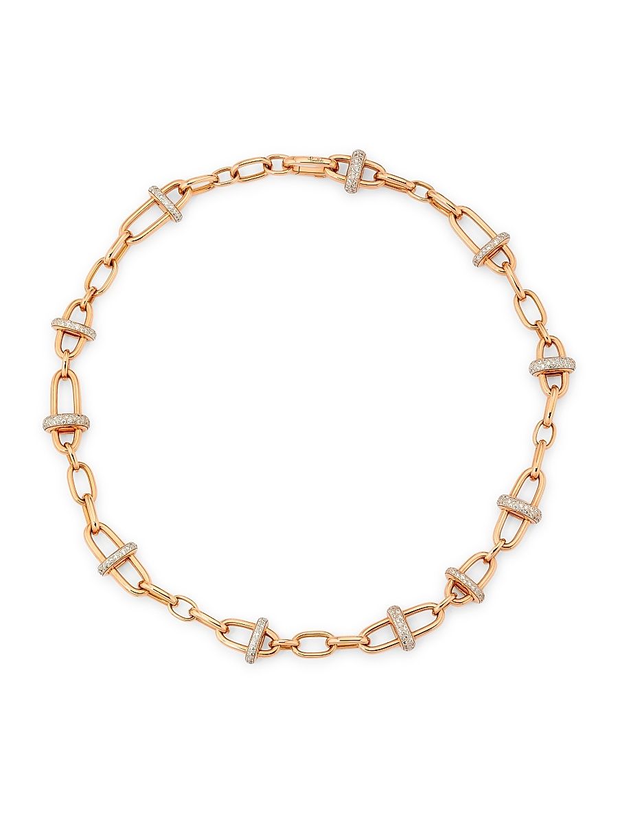 Women's Iconica 18K Rose Gold & 4.56 TCW Diamond Necklace - Rose Gold
