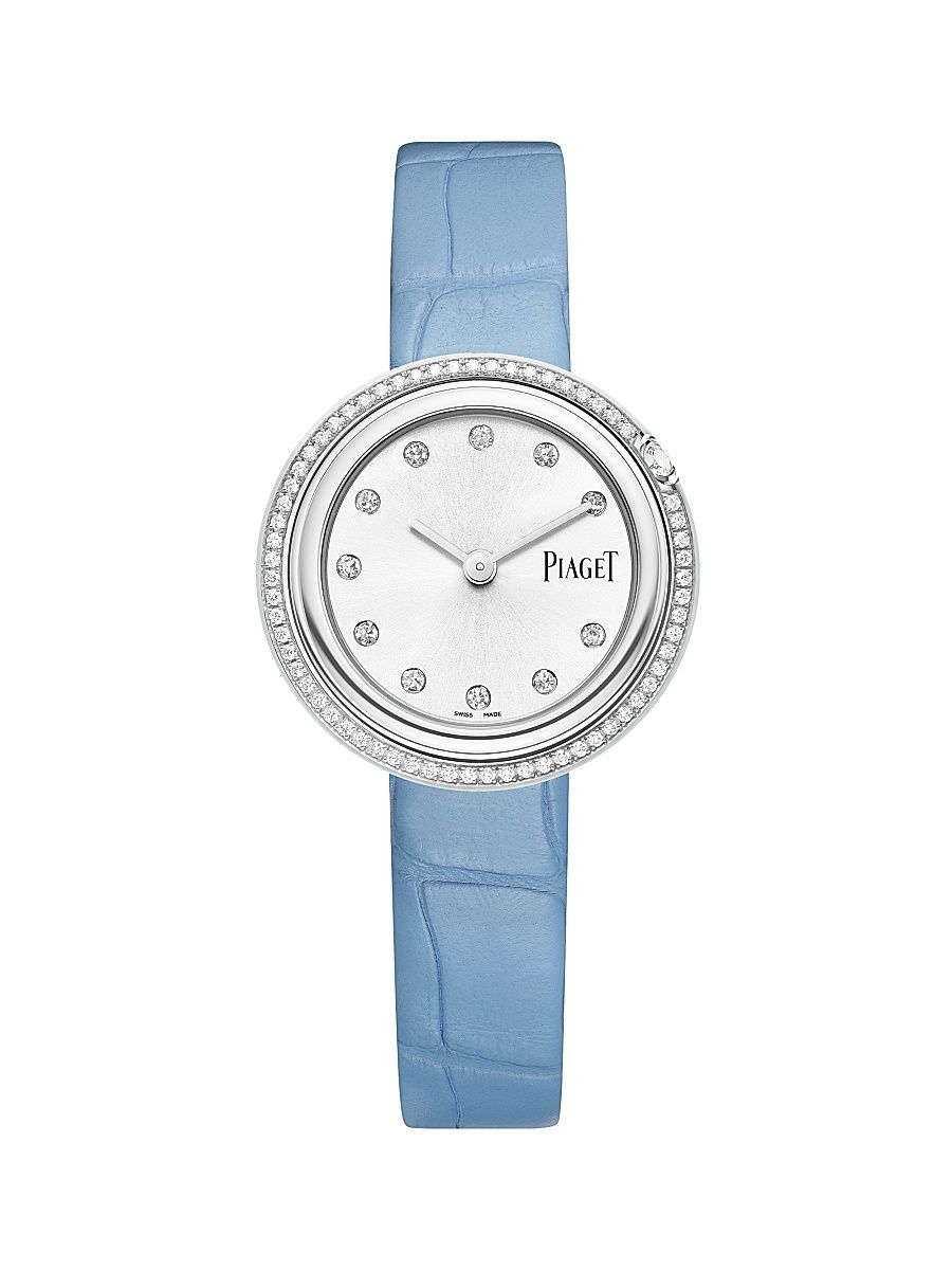 Women's Possession Steel, 0.44 TCW Diamond & Alligator Leather Strap Watch/29MM - Steel