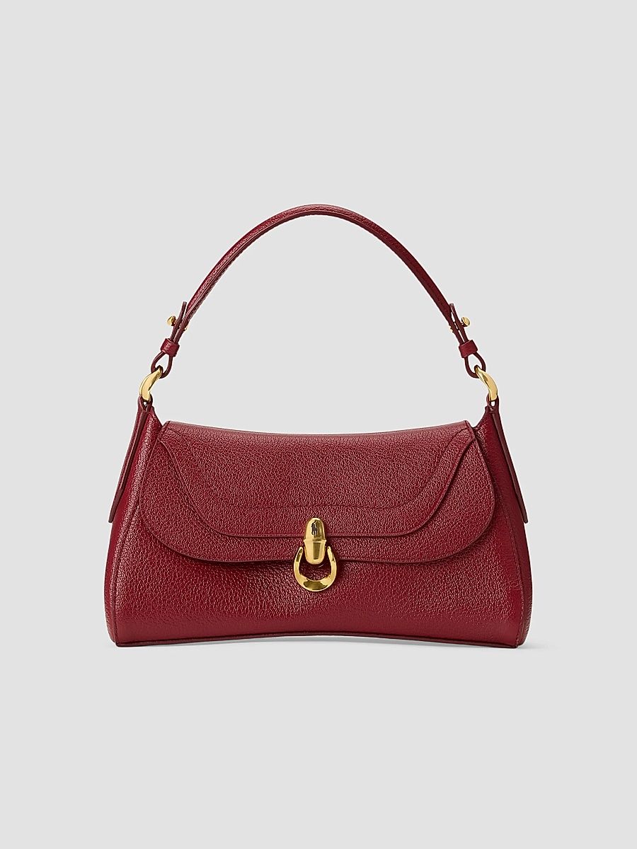 Polo Ralph Lauren Women's Small Polo Blaze Top Handle Bag - Currant