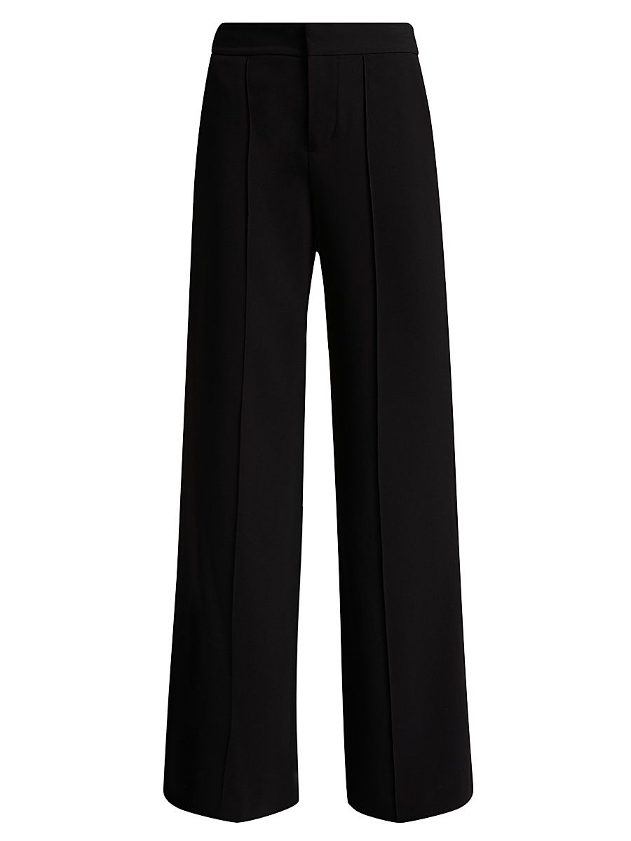 Women's Dylan High-Waist Wide-Leg Pants - Black - Size 14