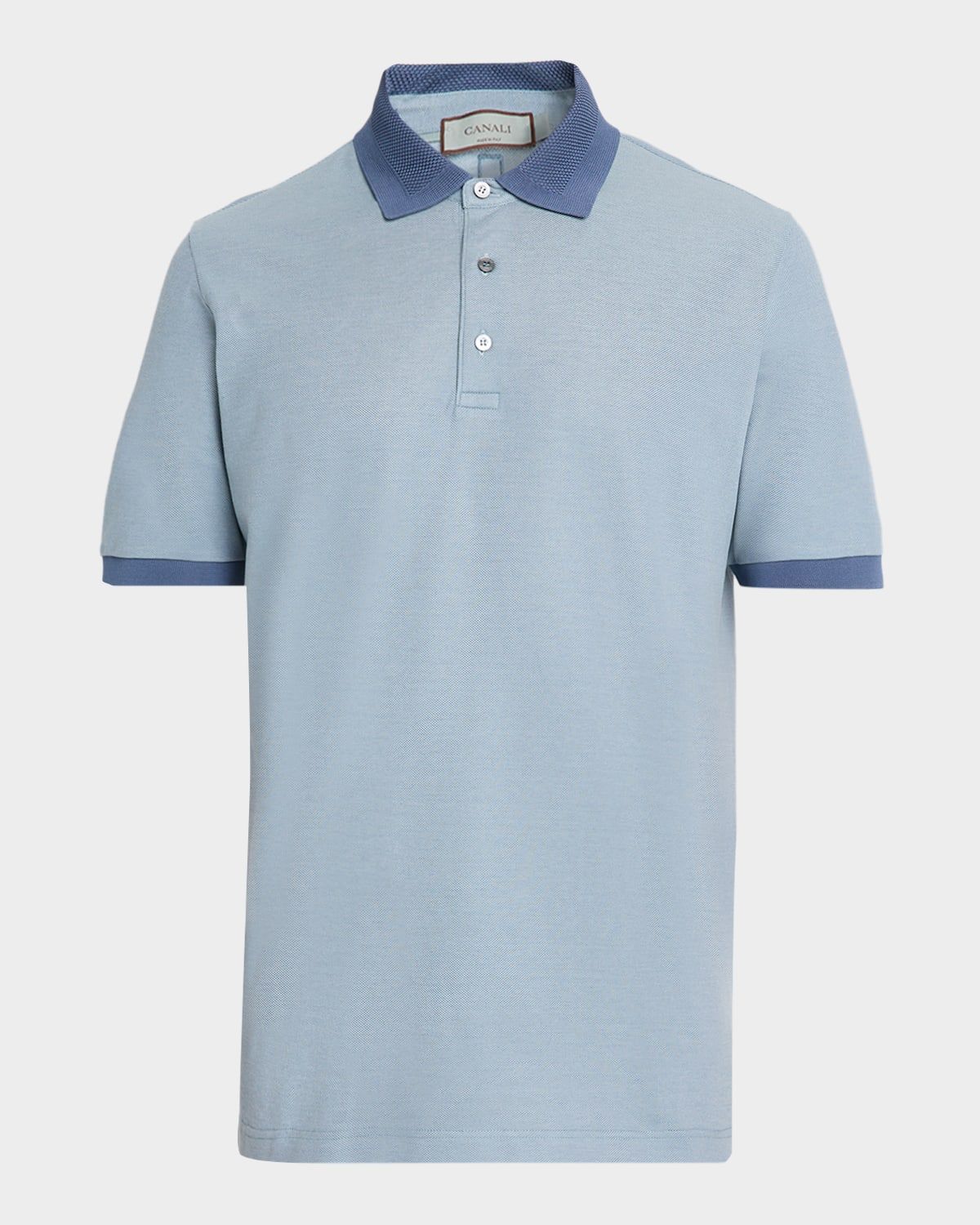 Men & apos;s Contrast-Trim Cotton Pique Polo Shirt