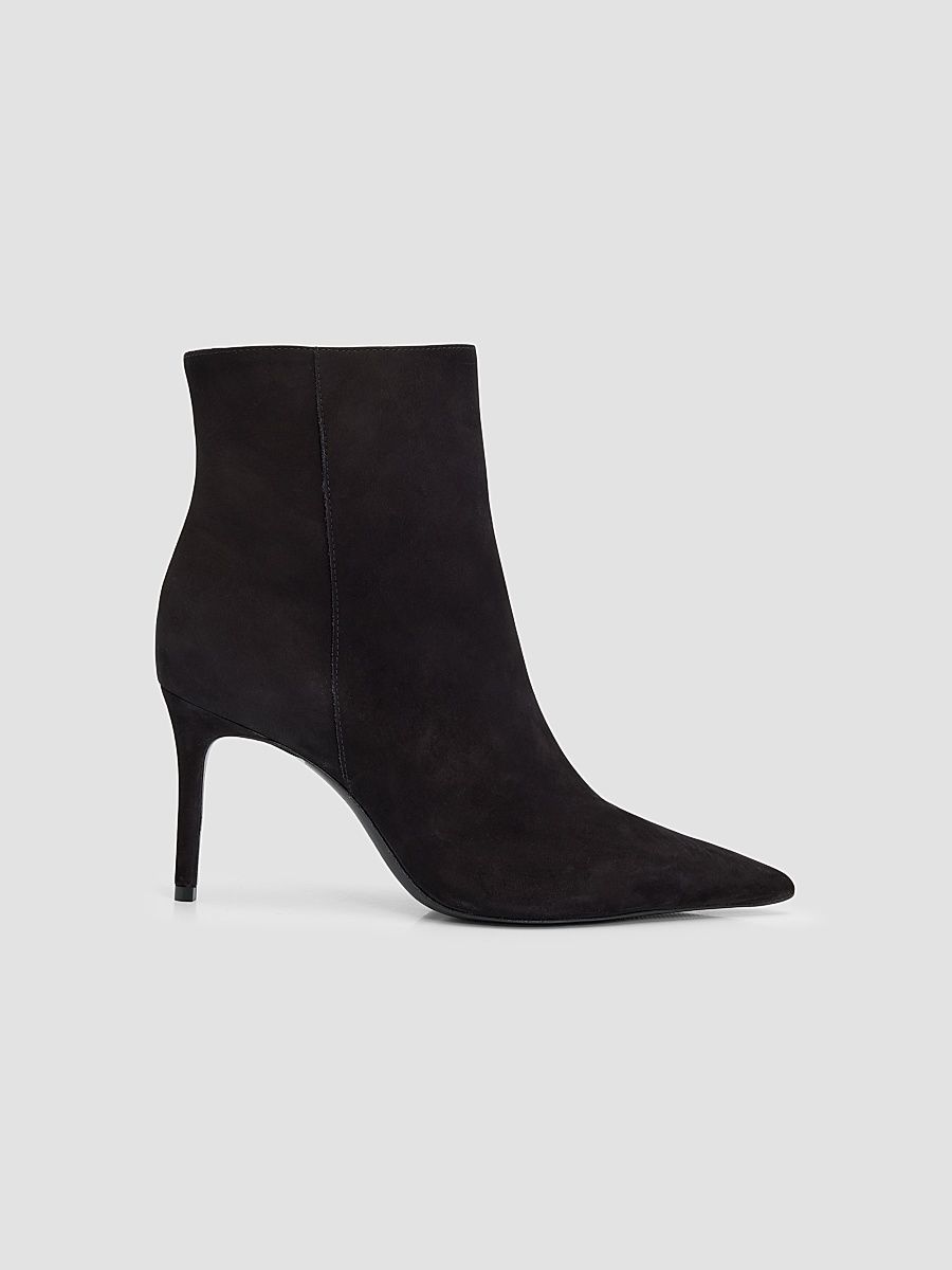 Women's Mikki 85MM Suede Booties - Black - Size 9