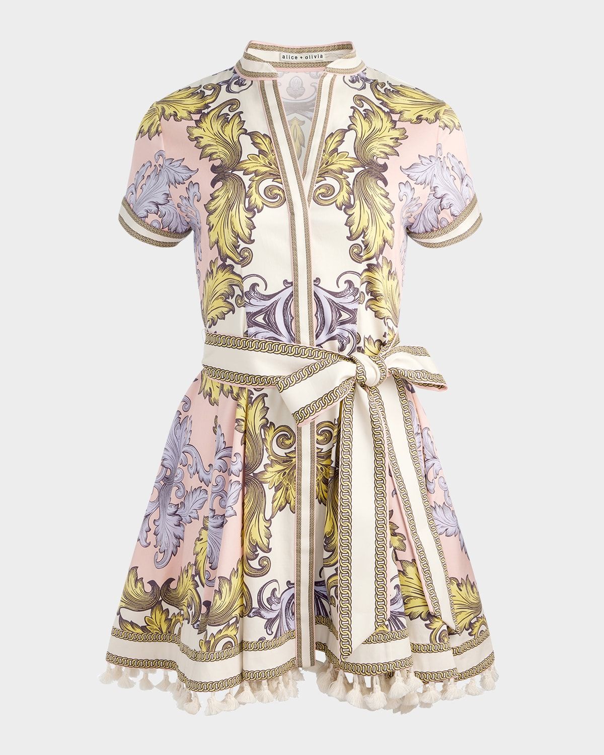 Lucy Short-Sleeve Mini Shirtdress