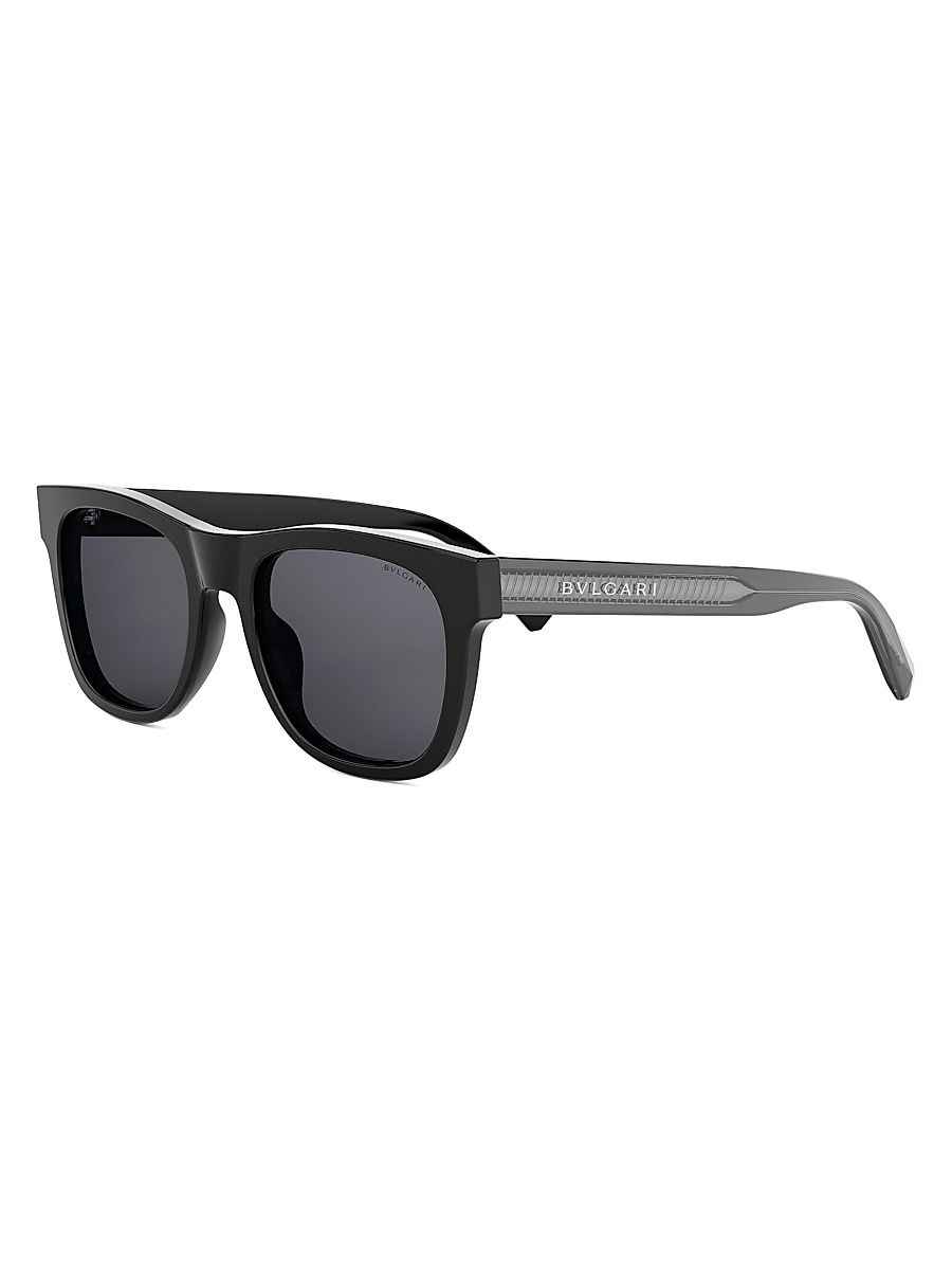 Men's Tubogas 53MM Square Sunglasses - Black