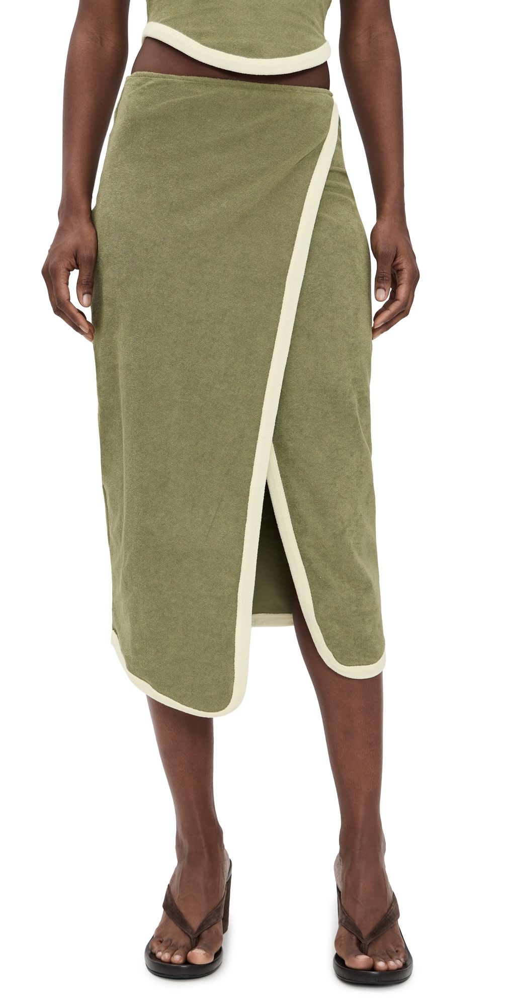 The Line by K Stav Skirt Khaki Green XS