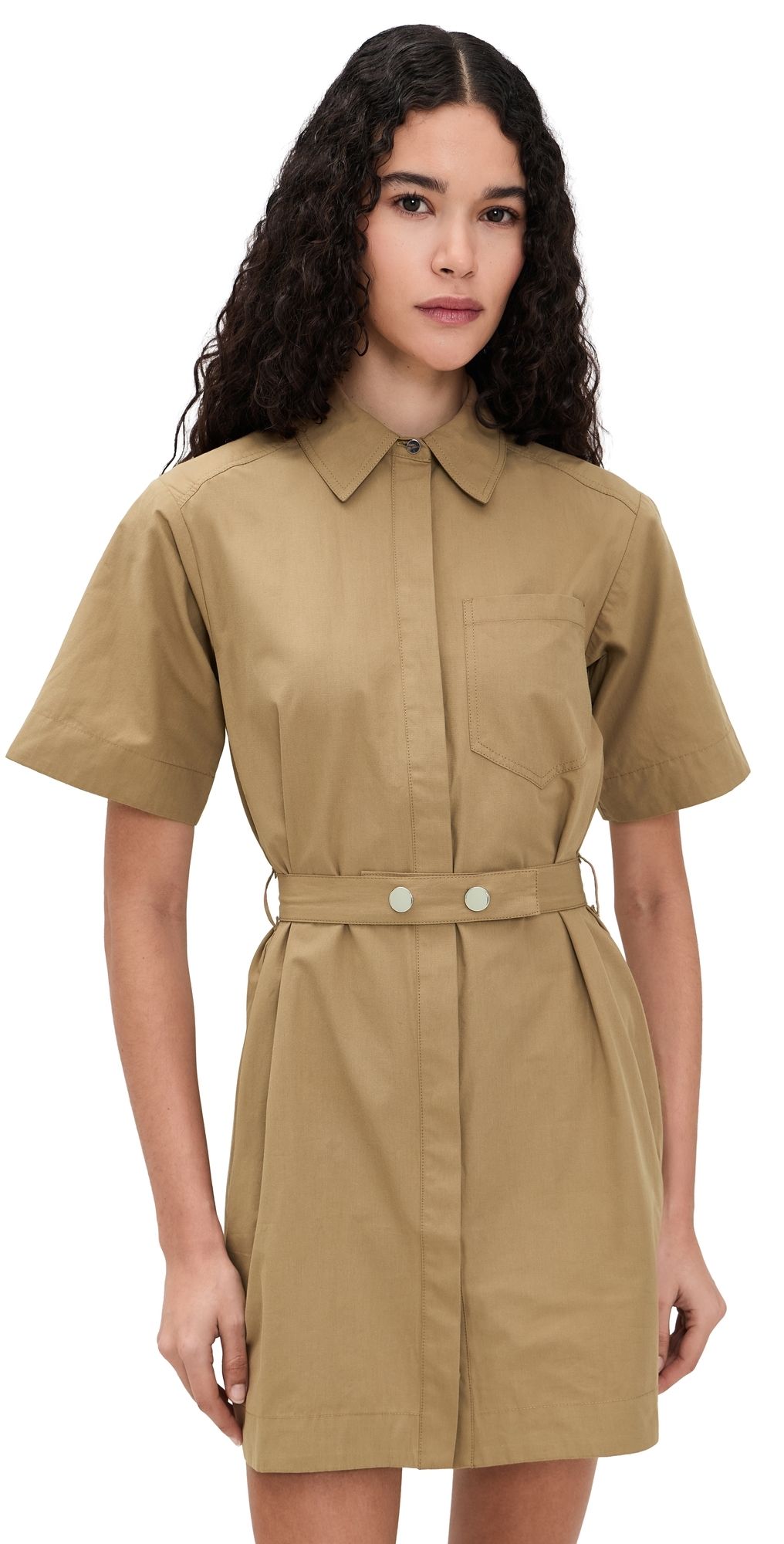 ALIGNE Reign Poplin Dress Camel 2