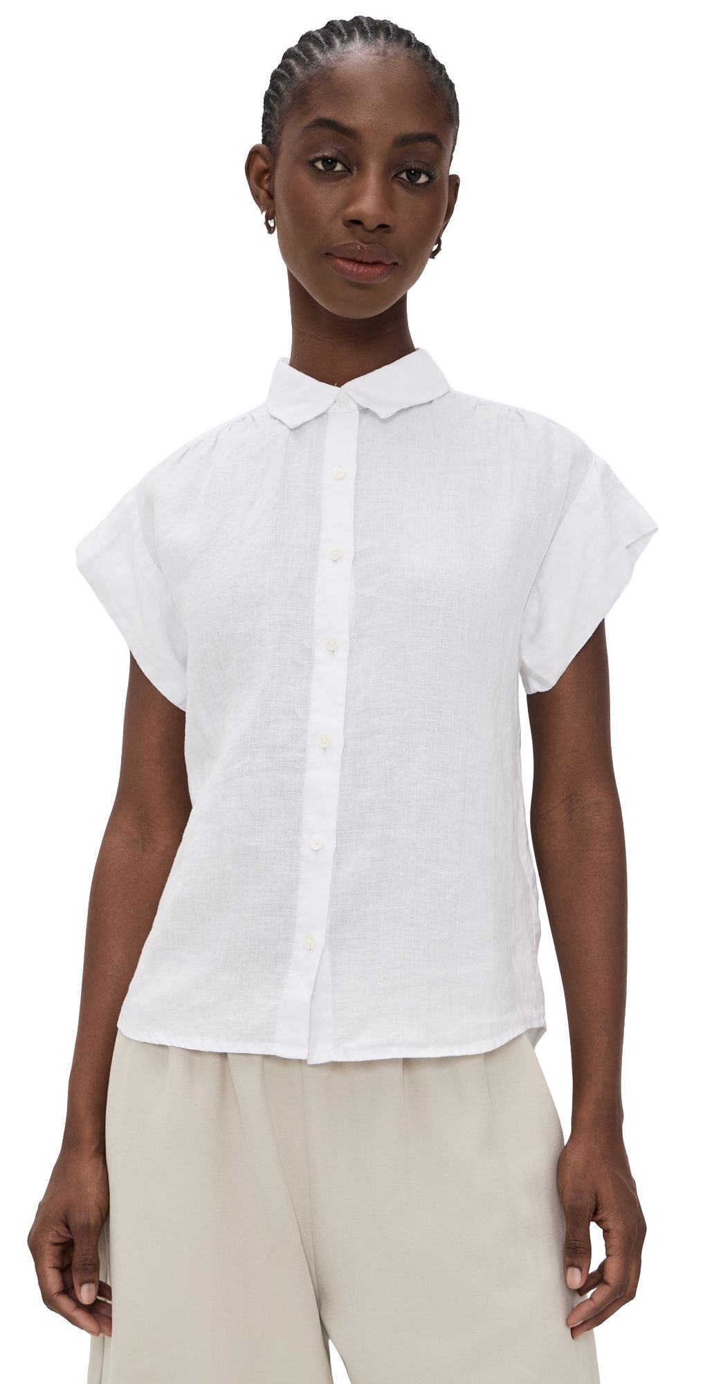 Alex Mill Marlee Shirt In Linen Ivory M