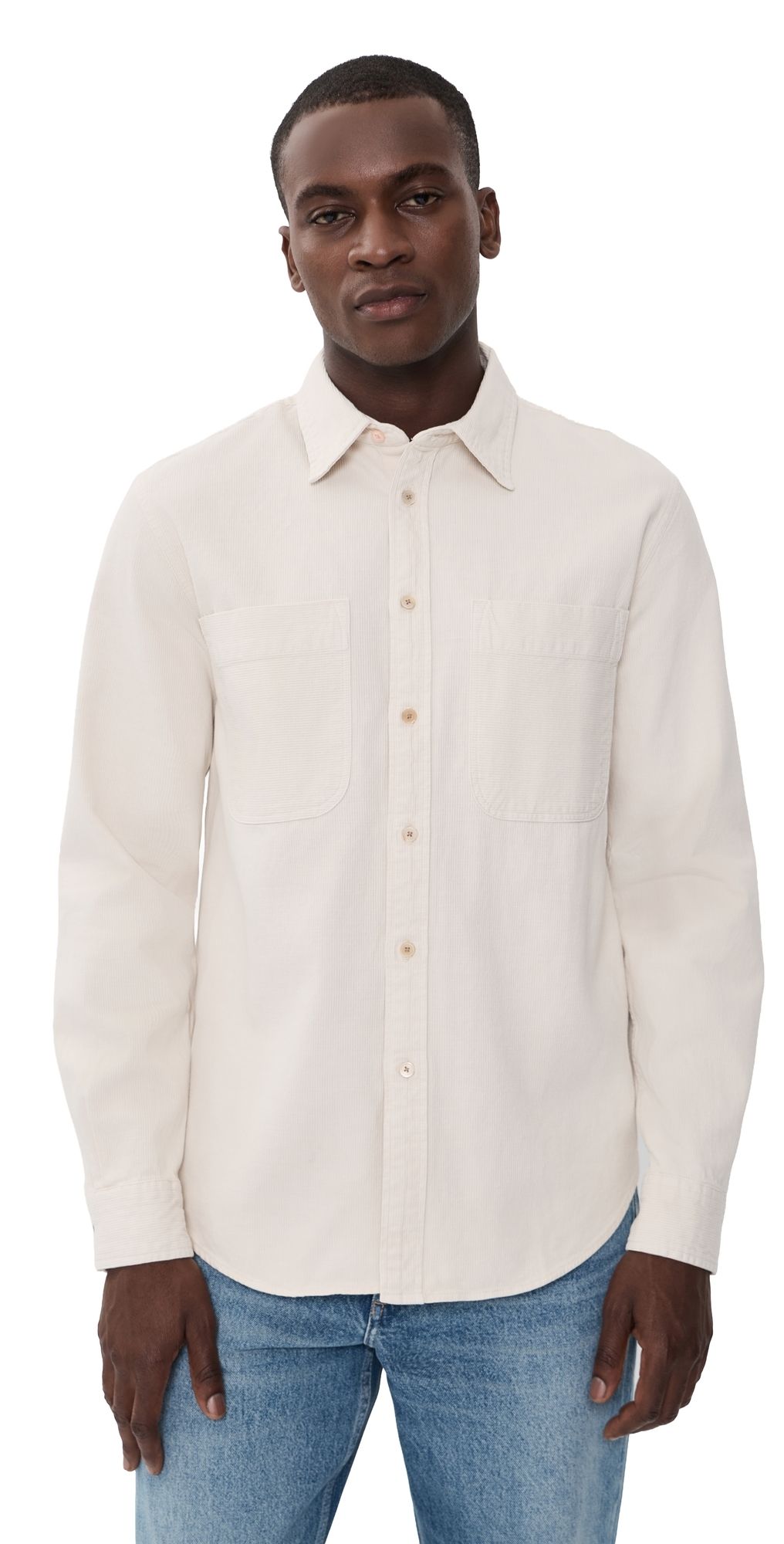 PS Paul Smith Long Sleeve Casual Fit 2 Pocket Shirt Natural L
