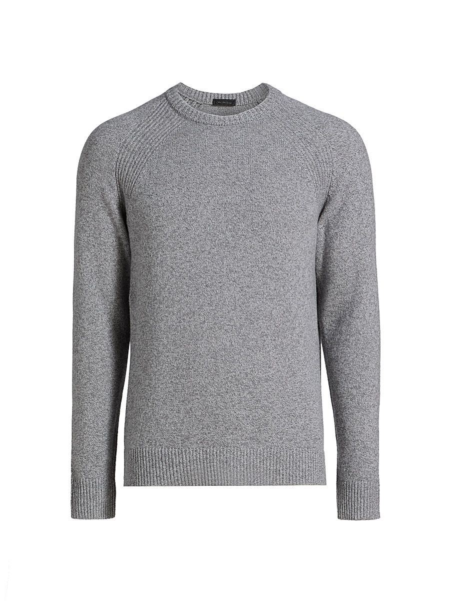 Men's Knit Wool Crewneck Sweater - Grey - Size XL