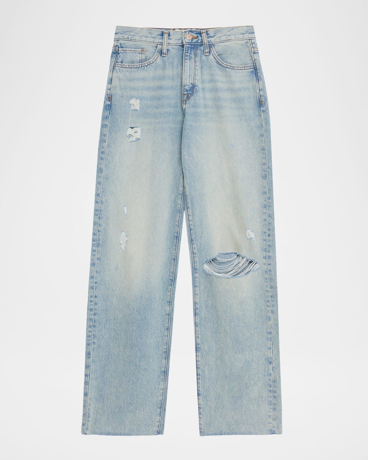 Birkin Distressed Mid-Rise Jeans