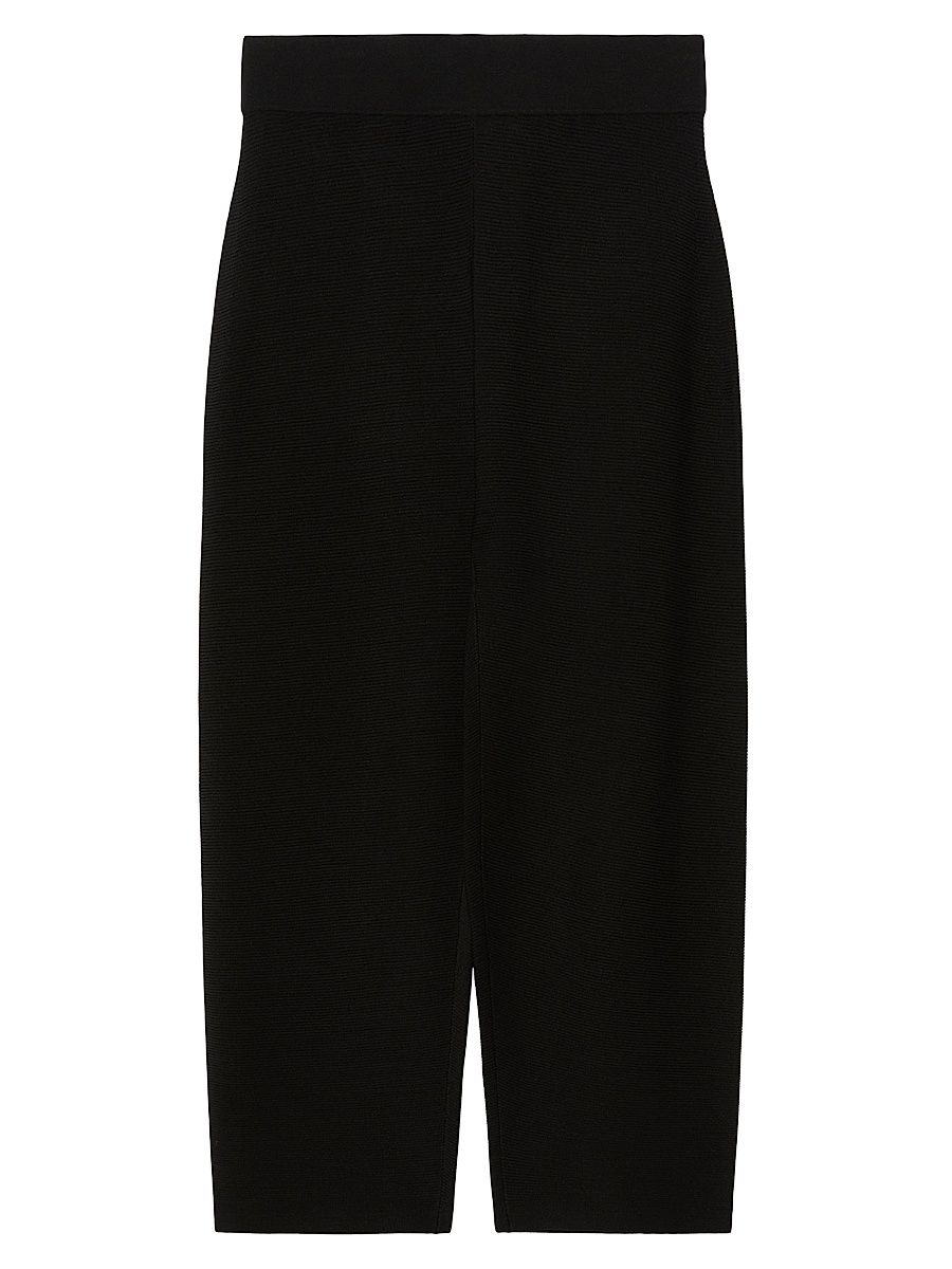 Women's Viscose Knit Trousers - Black - Size XXL