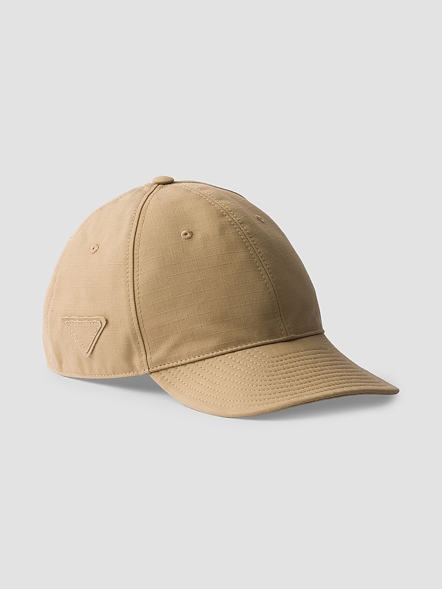 Men's Technical Fabric Baseball Cap - Beige Khaki - Size XL