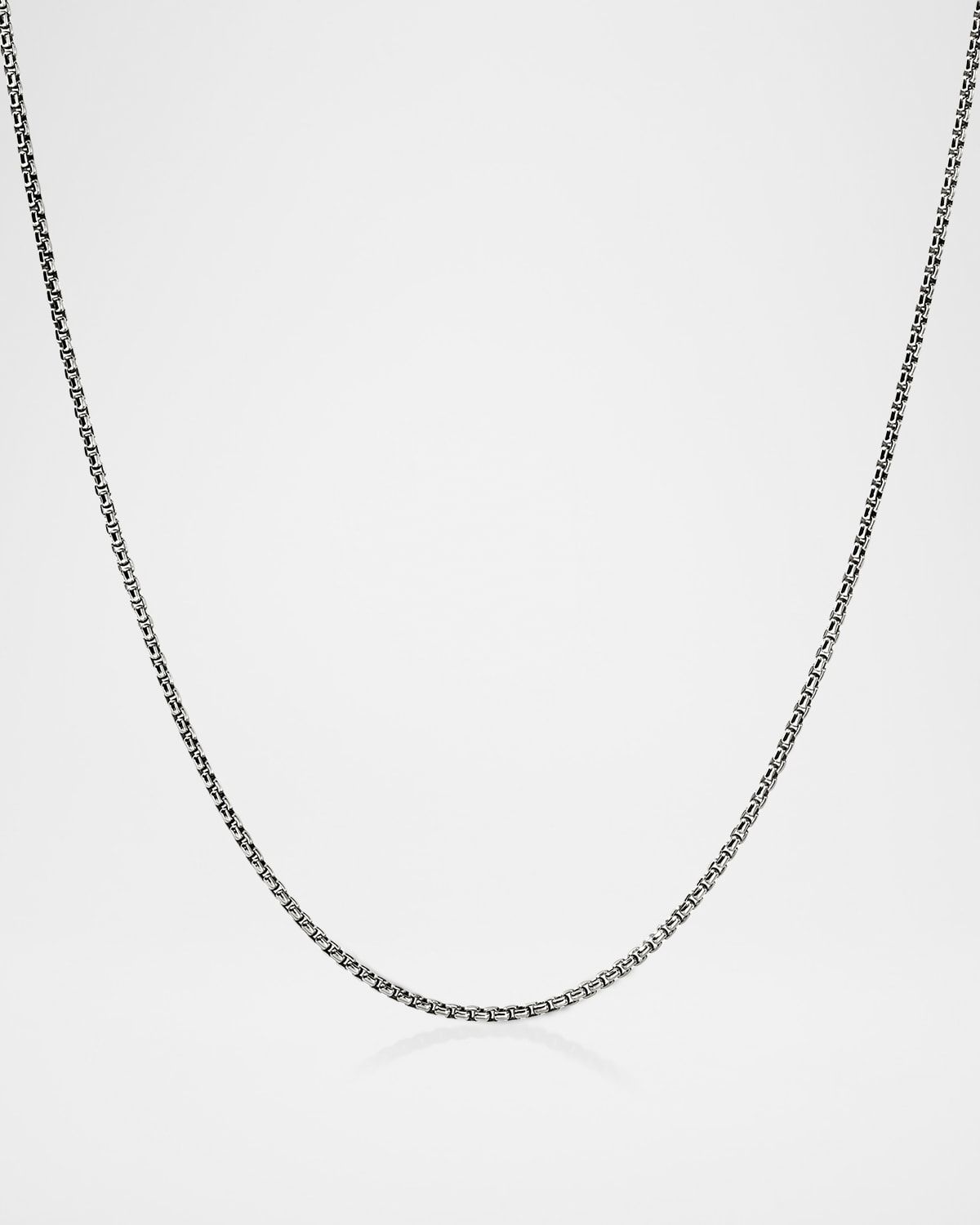 Men & apos;s Sterling Silver Curb Chain Necklace, 1.6mm