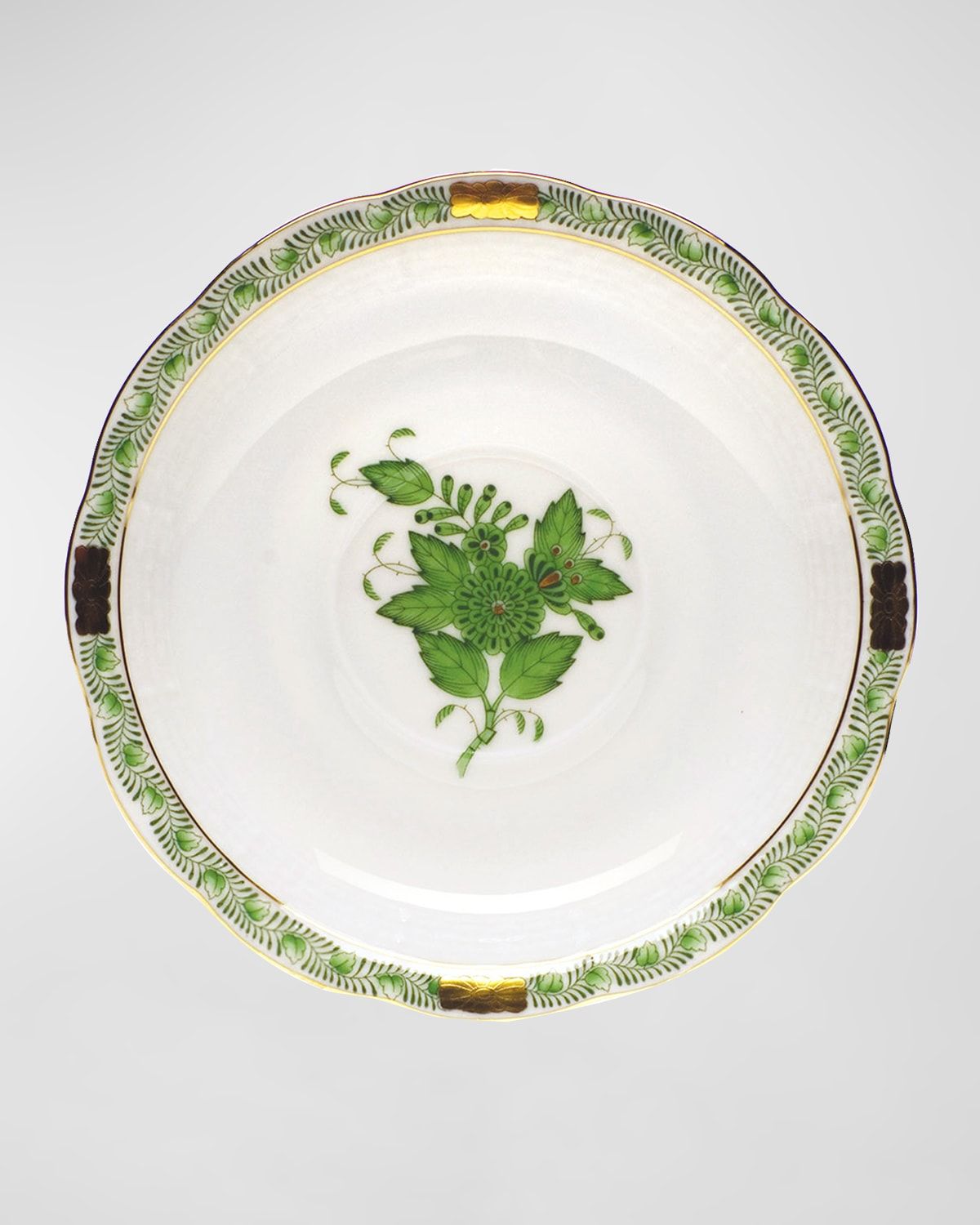 Green Chinese Bouquet Saucer