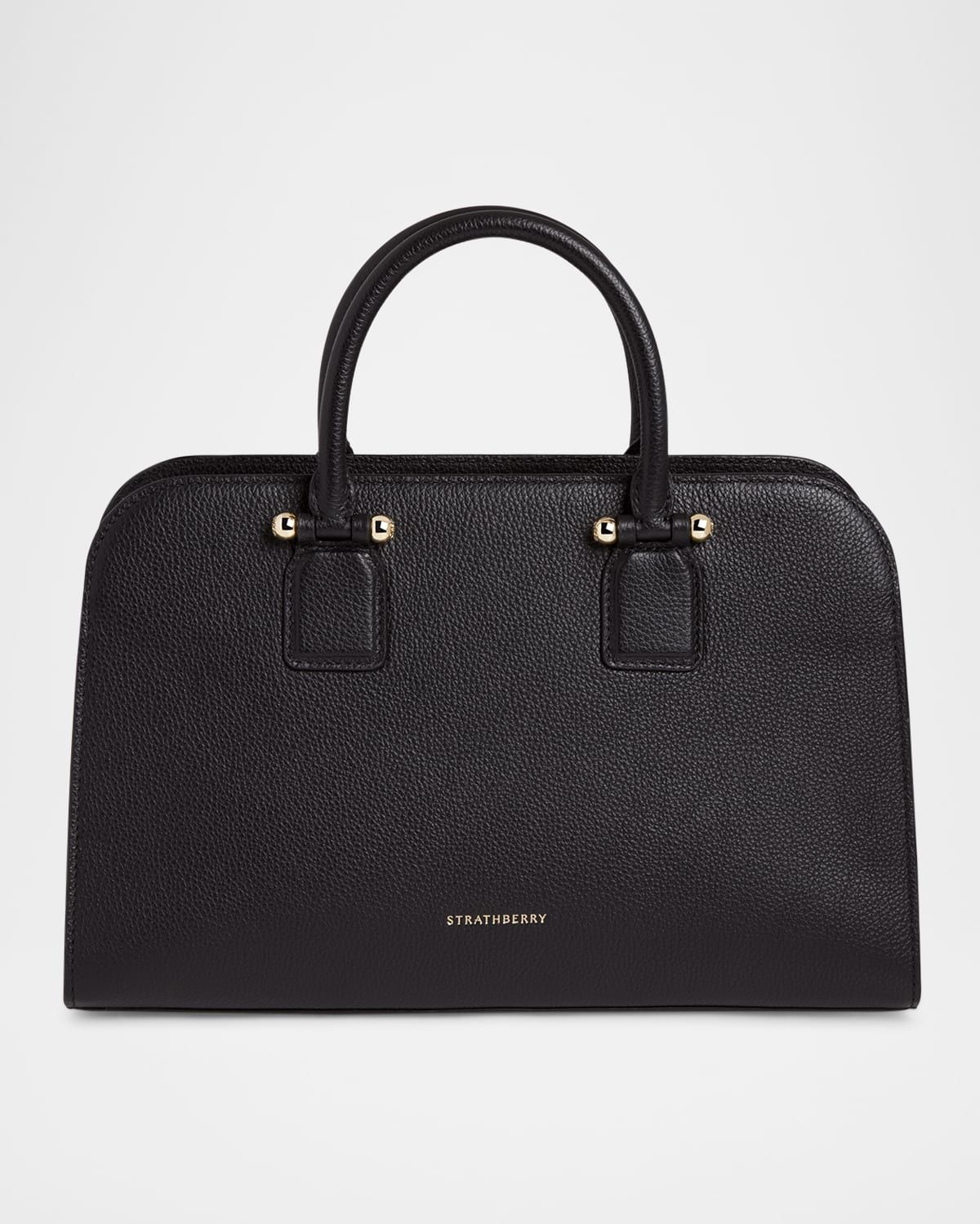 Georgia Midi Fine Grain Leather Tote Bag