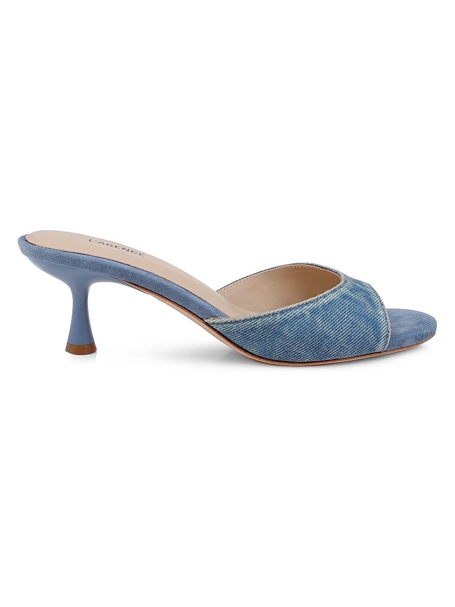 Women's Arleen 60MM Denim Sandals - Light Denim - Size 10