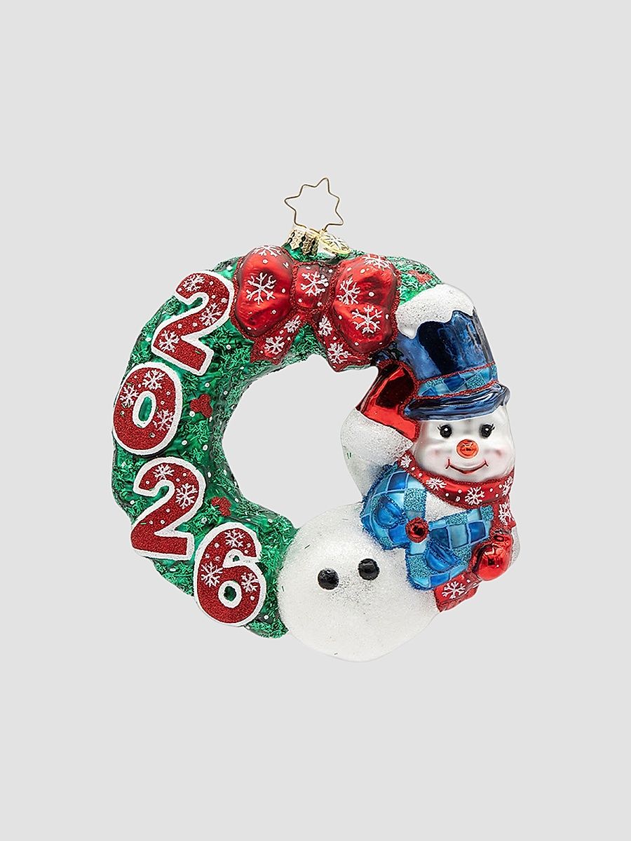 2026 A Flurry Of Cheer Glass Ornament