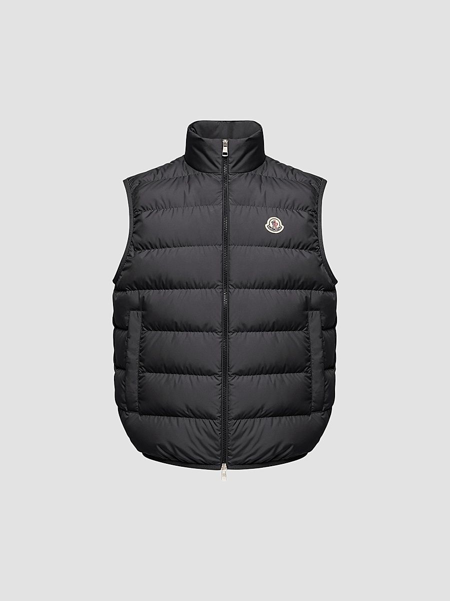Men's Contrin Puffer Vest - Black - Size XXXXL
