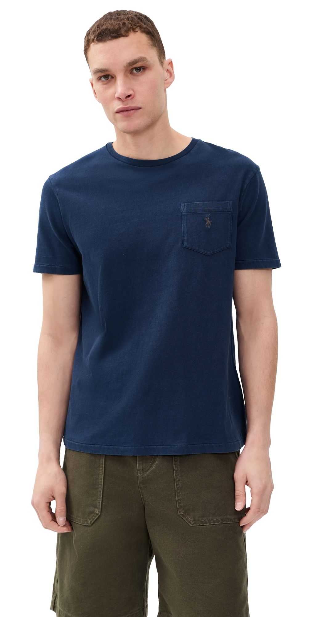 Polo Ralph Lauren Cotton Linen T-Shirt Newport Navy L