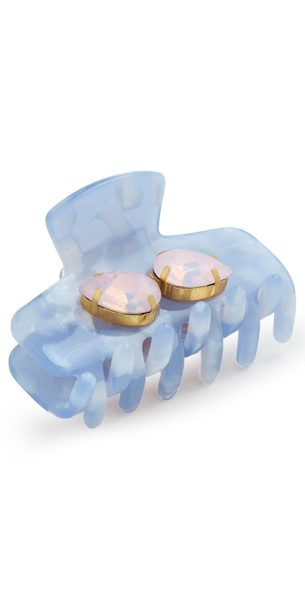 Lele Sadoughi Mini Crystal Claw Clip Lilac One Size