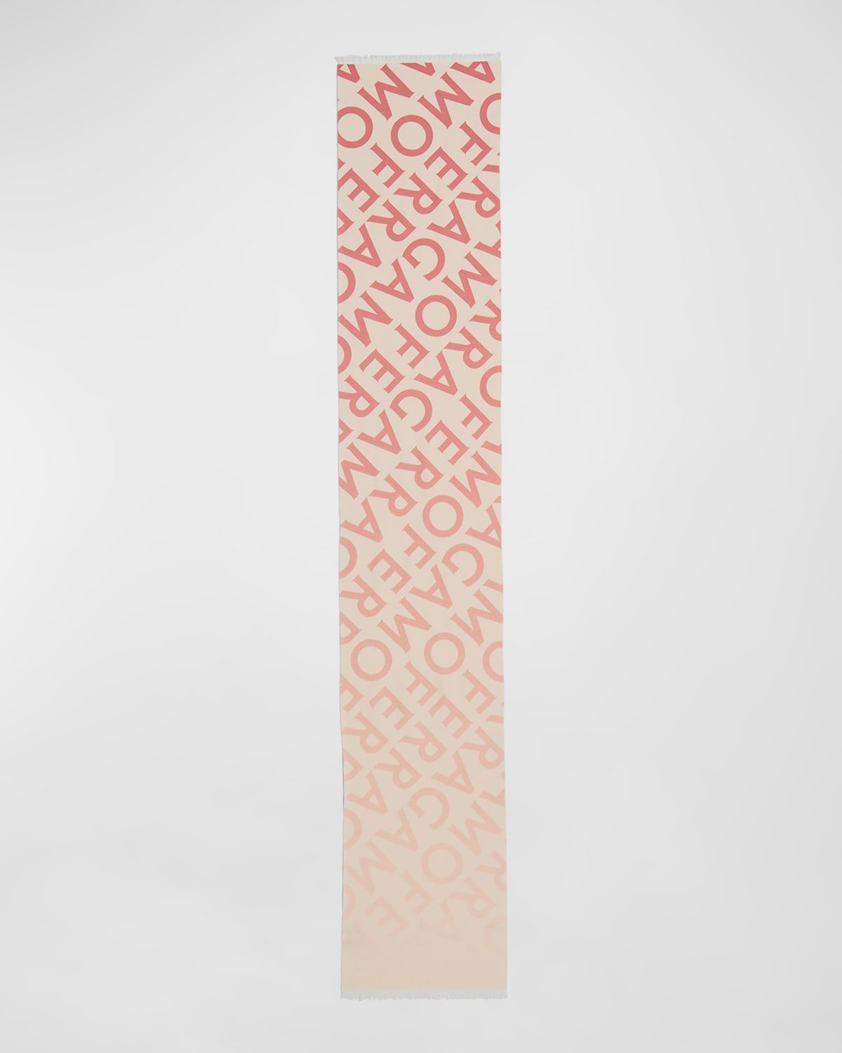 Wool-Cashmere Logo Scarf