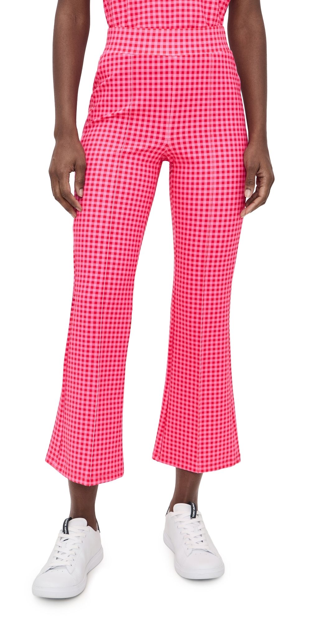 Addison Bay Ponte Waverly Pants Rose Check XS