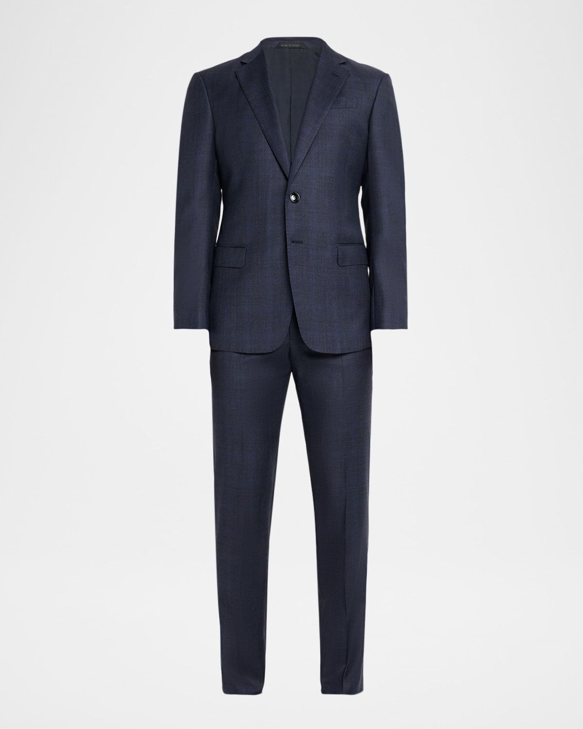 Men & apos;s Subtle Windowpane Two-Piece Suit