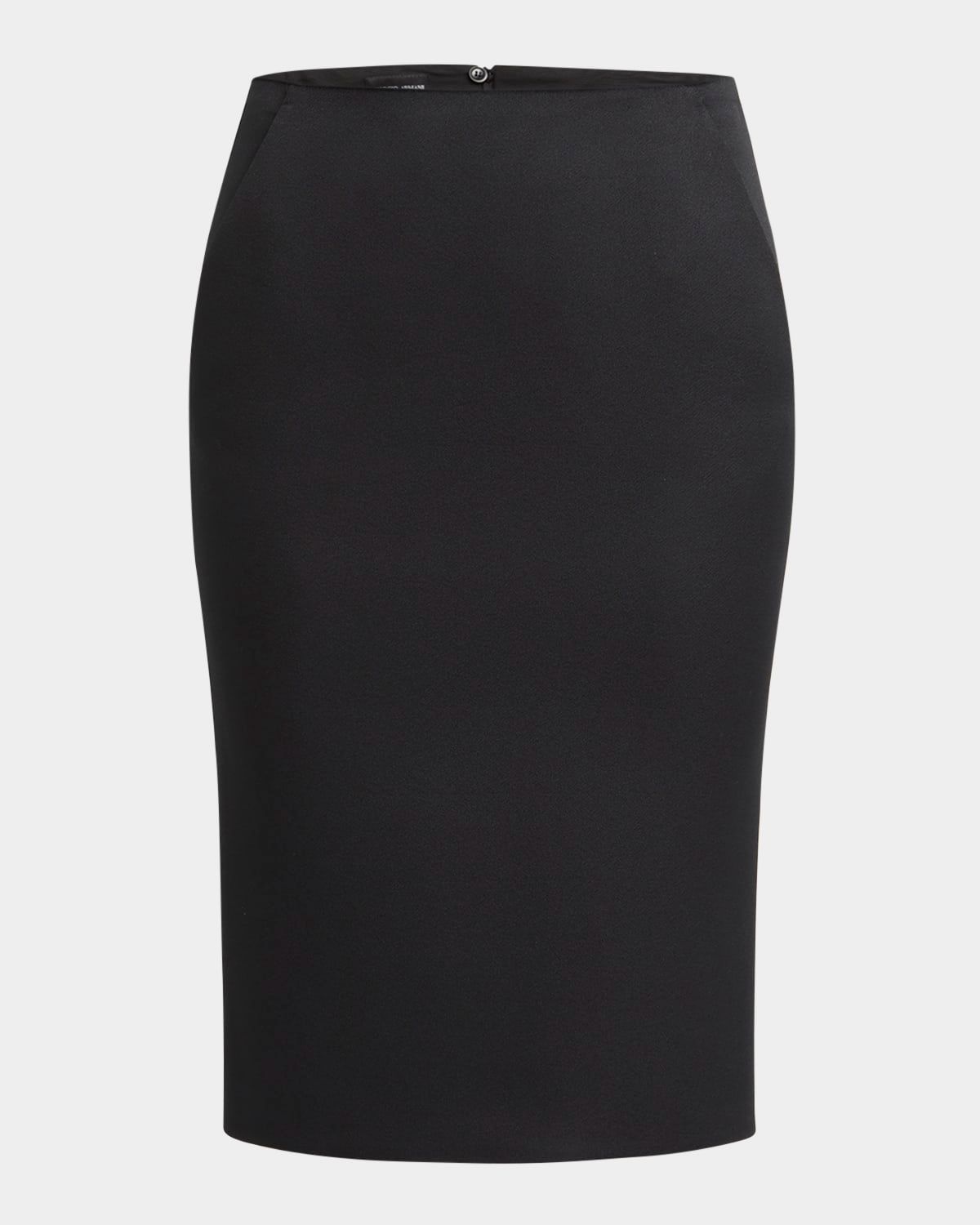 Techno Scuba Pencil Skirt