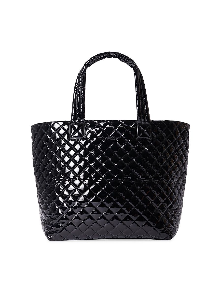 Women's Large Metro Deluxe Quilted Tote - Black