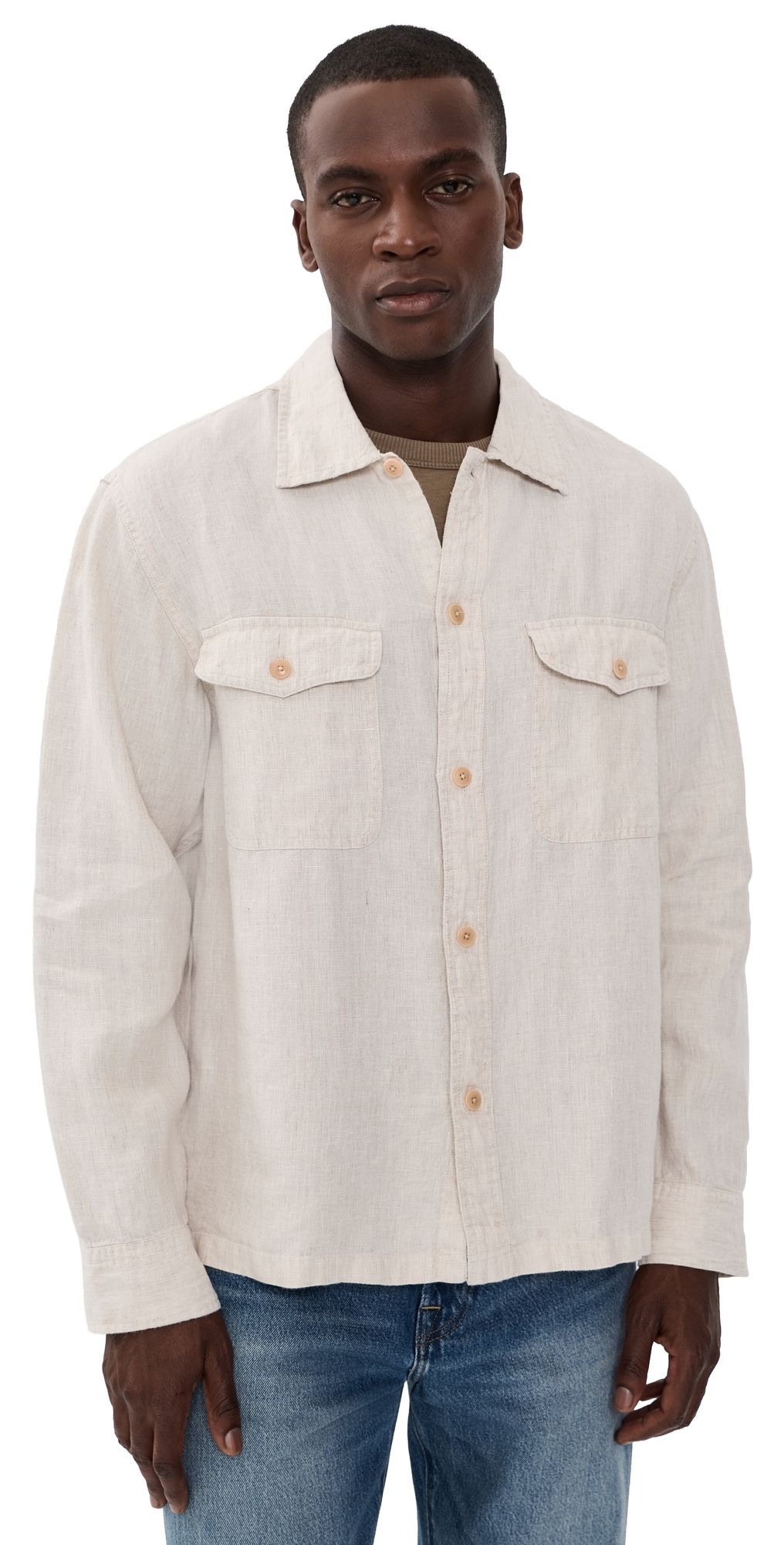 Madewell Linen Shirt Bleached S