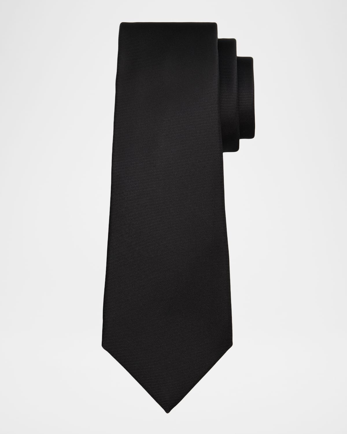 Men & apos;s Micro-Rib Silk 7-Fold Tie