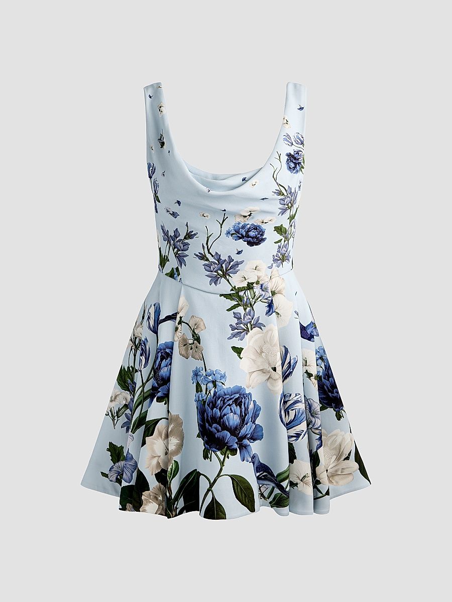 Women's Estrella Floral Flare Mini Dress - Fly Away - Size 12
