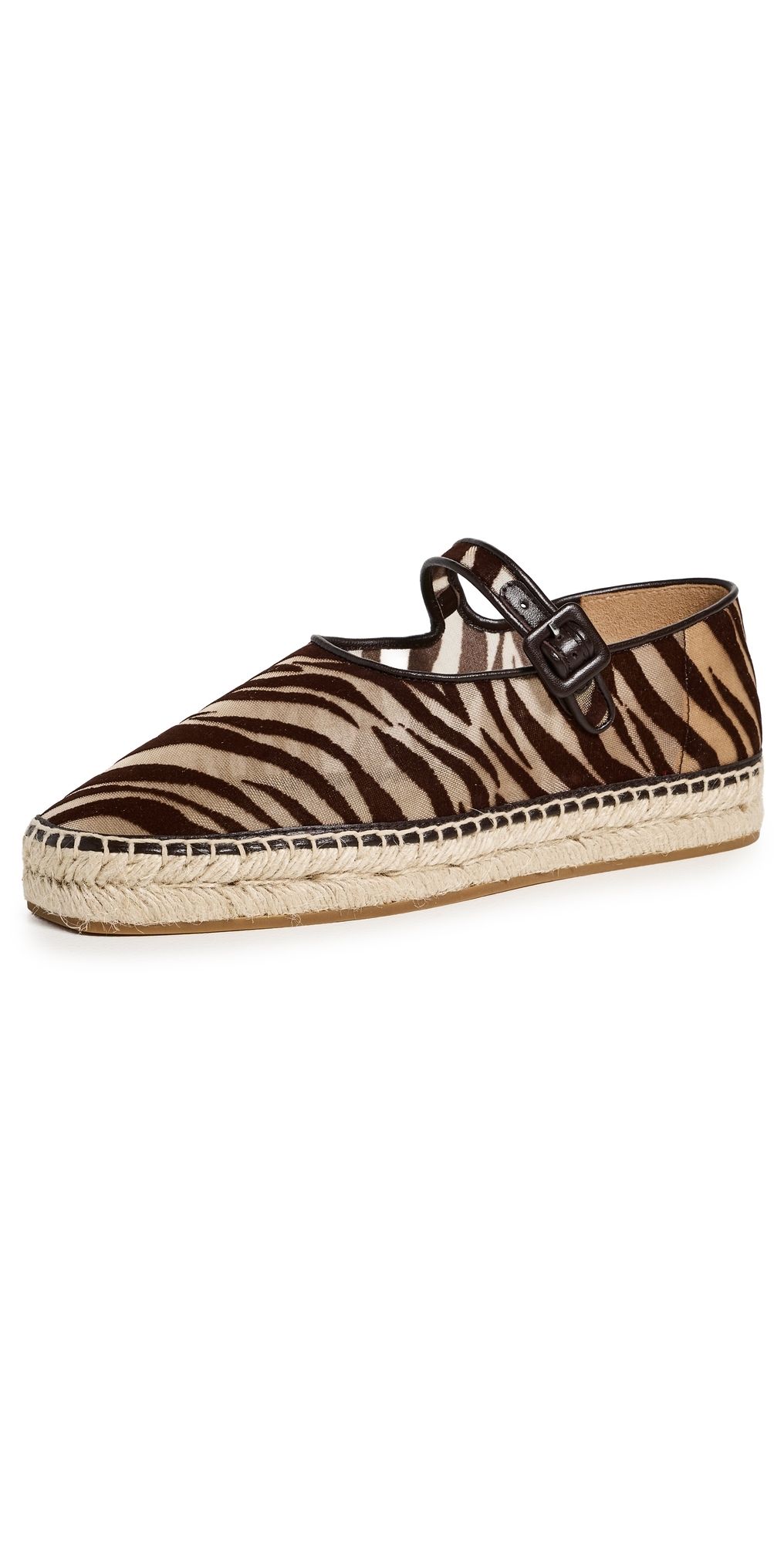 Loeffler Randall Clover Espadrilles Zebra 6