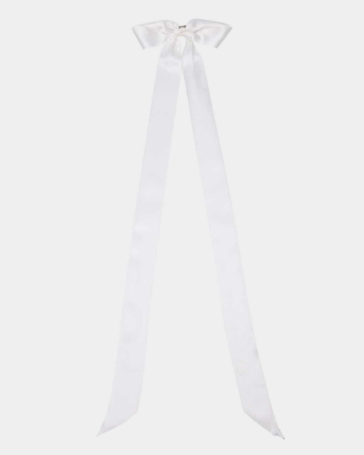 Alexandra Long Silk Bow