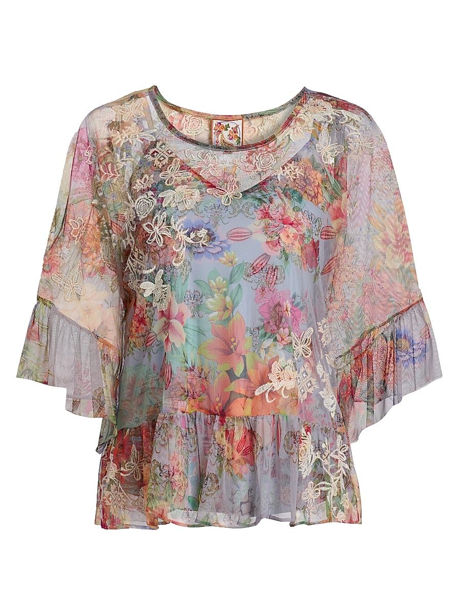 Women's Mae Mesh Top - Asteria - Size Small