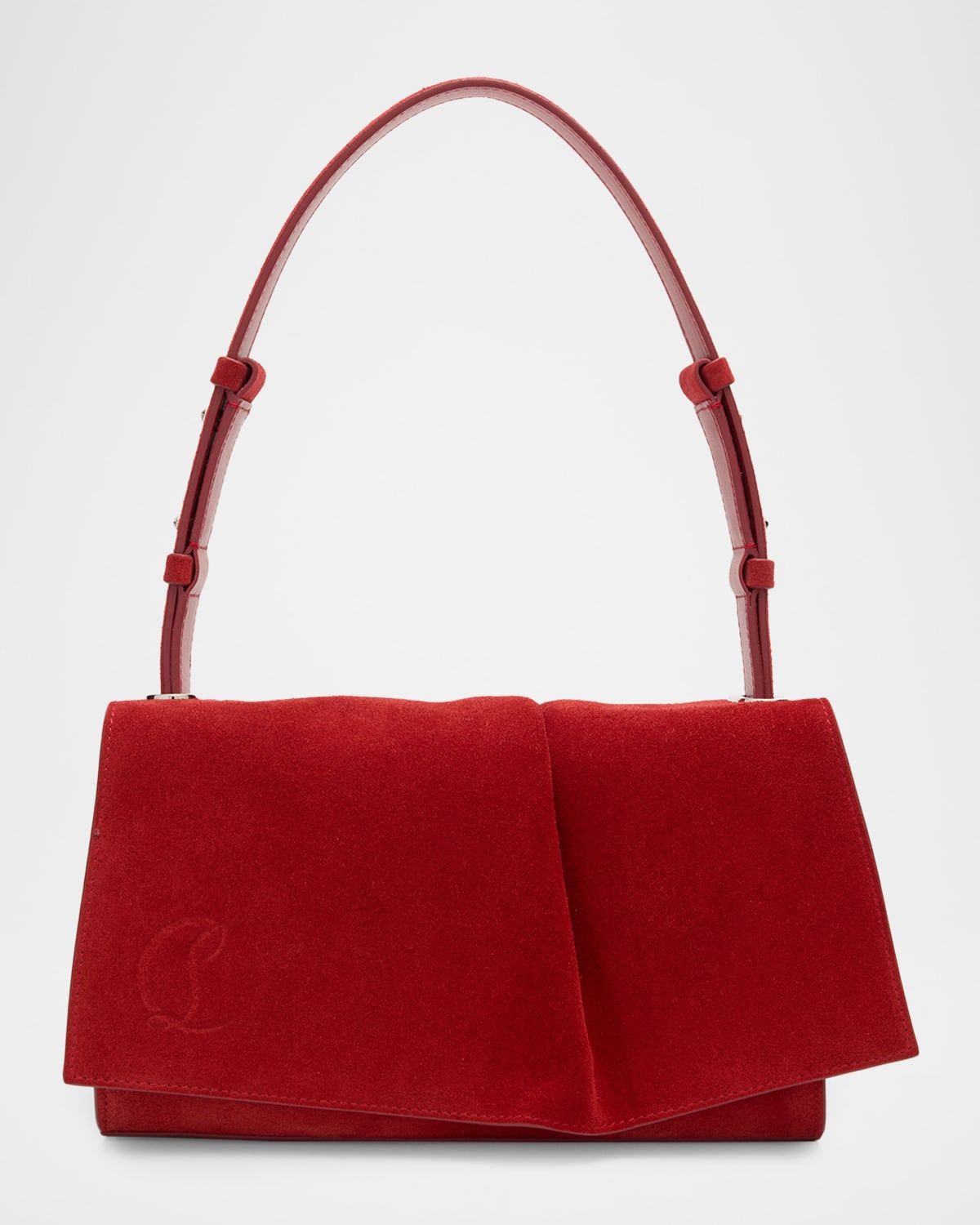 Baggy Small Shoulder Bag in Suede
