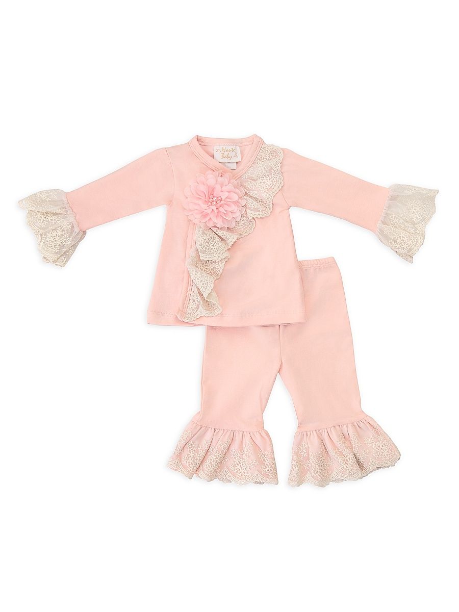 Baby Girl's Chic Petite Crisscross Set - Pink - Size 6 Months