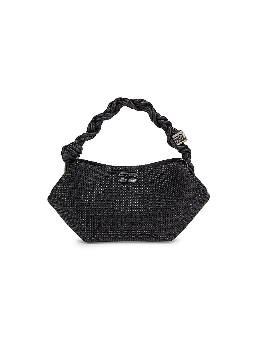 Women's Mini Bou Strass-Embellished Top Handle Bag - Black