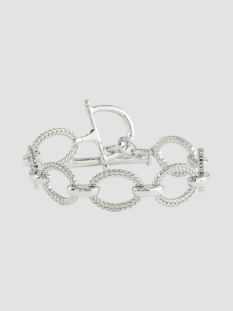 Women's Cheval Sterling Silver-Plated Chain Bracelet - Sterling Silver